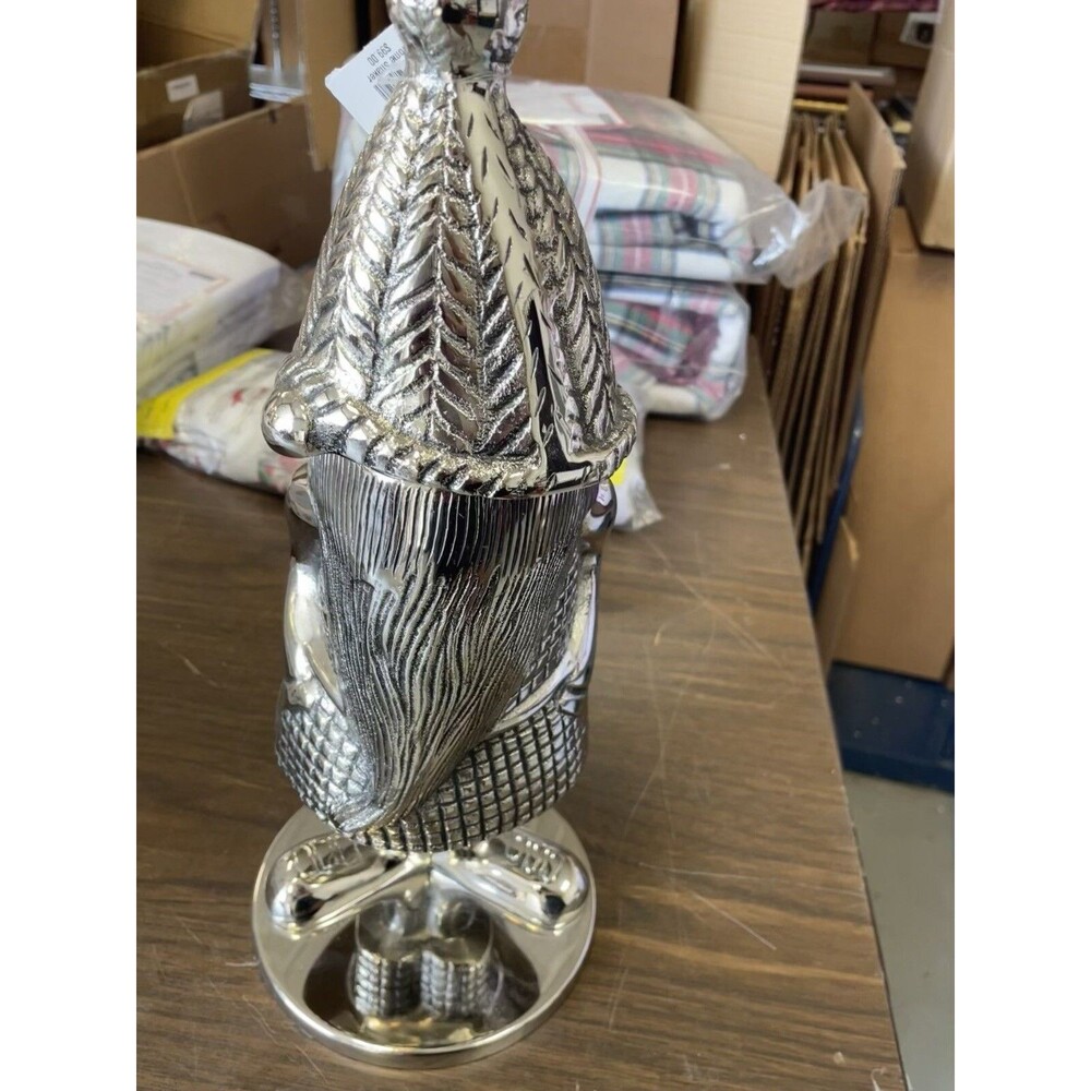 Pottery Barn Gnome metal Shaped Cocktail drink liquor bar Shaker Large 14" High
